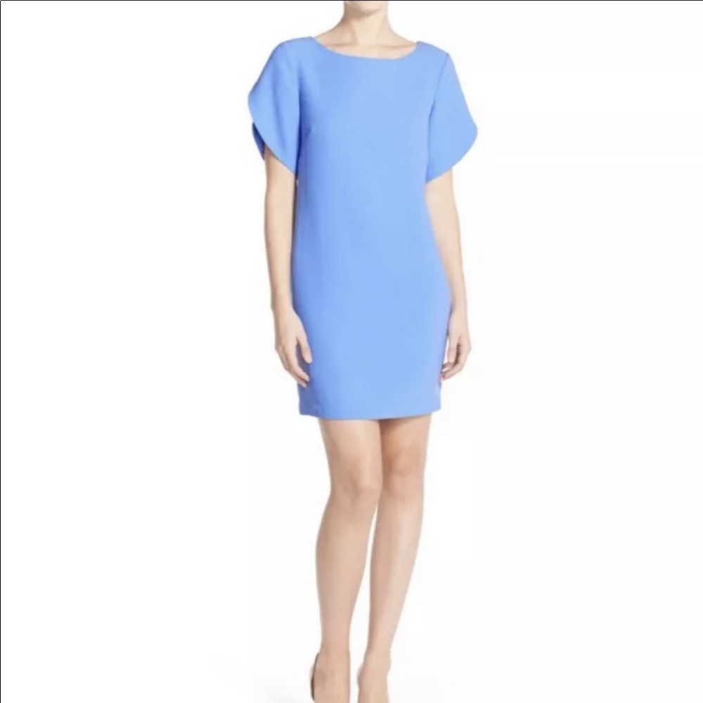 French Connection blue Aro Crepe Shift Tunic Dress